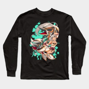 Elegant Catgirl Long Sleeve T-Shirt